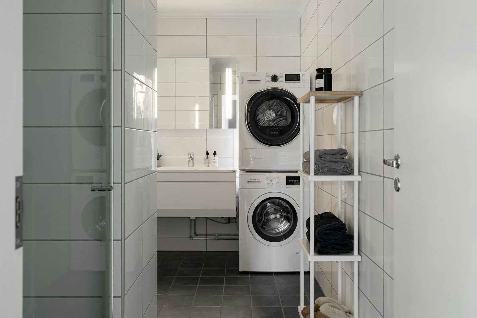 Innenraum eines Trockners